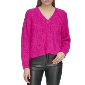 DKNY knitted pink sweater size small